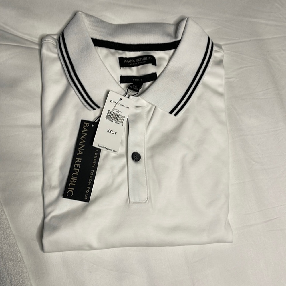 Banana Republic Luxury Touch Slim Fit Polo XXL Tall